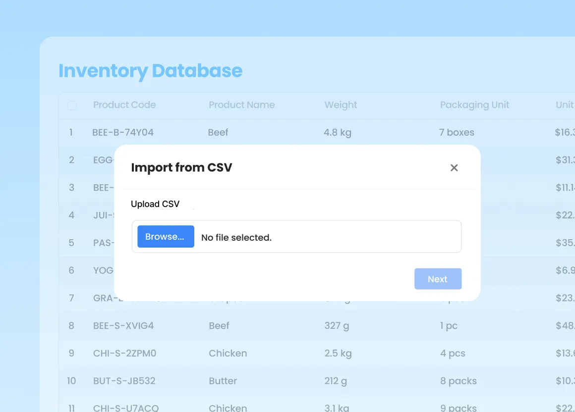 Bulk Data Upload