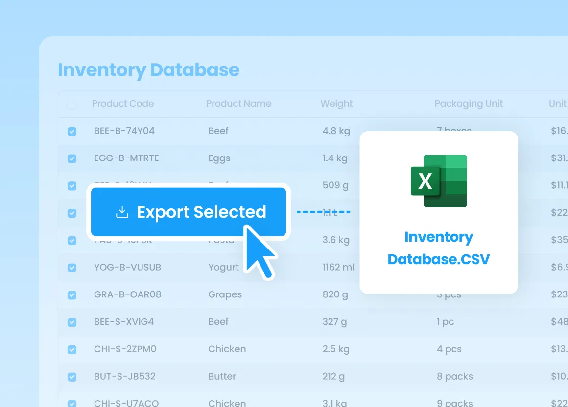 Free Data Export